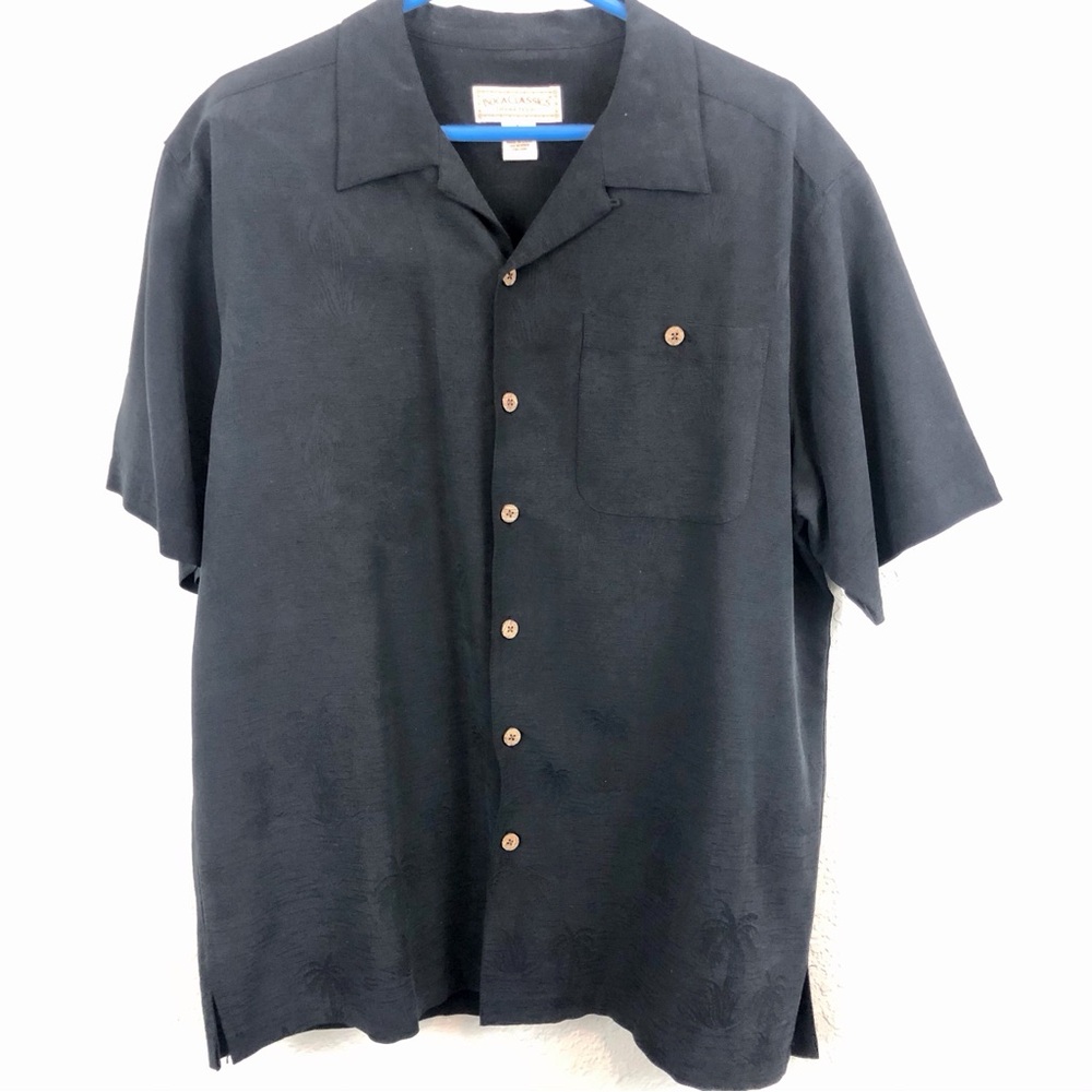 Mens Boca Classics Black Button Front Shirt